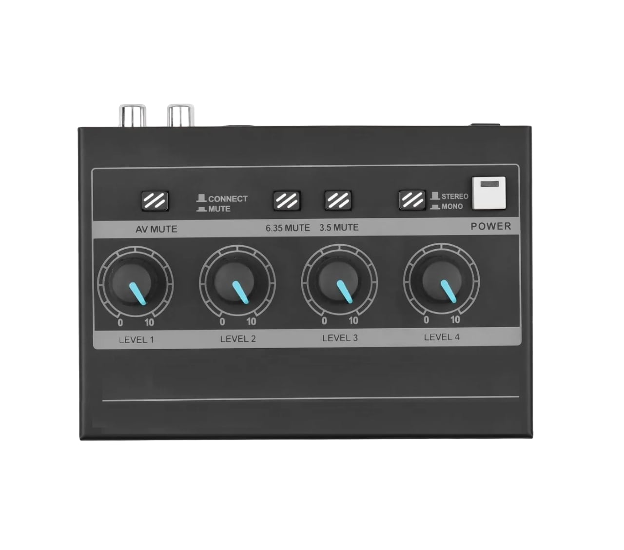 Amplificador Malubero De Audífonos Mp-14 De 4 Canales $1,359