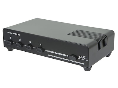 Foto 1 | Selector de Altavoces Monoprice 4 Canales Negro 140 W - Venta Internacional
