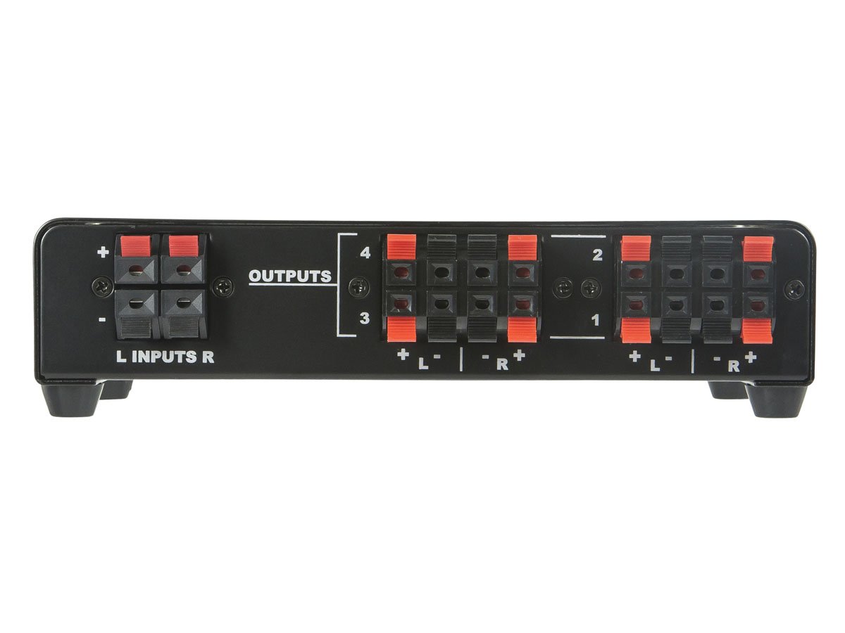 Foto 4 pulgar | Selector de Altavoces Monoprice 4 Canales Negro 140 W - Venta Internacional