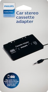 Foto 5 | Adaptador De Casete Philips Universal Con Conector De Audio De 3,5 Mm Negro - Venta Internacional.