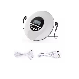 Foto 3 | Reproductor de Cd Walkman con Audífonos Eo Safe Imports Esi-4329 Blanco