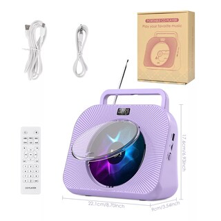 Foto 2 | Reproductor de Cd Eo Safe Imports Negro con Bluetooth