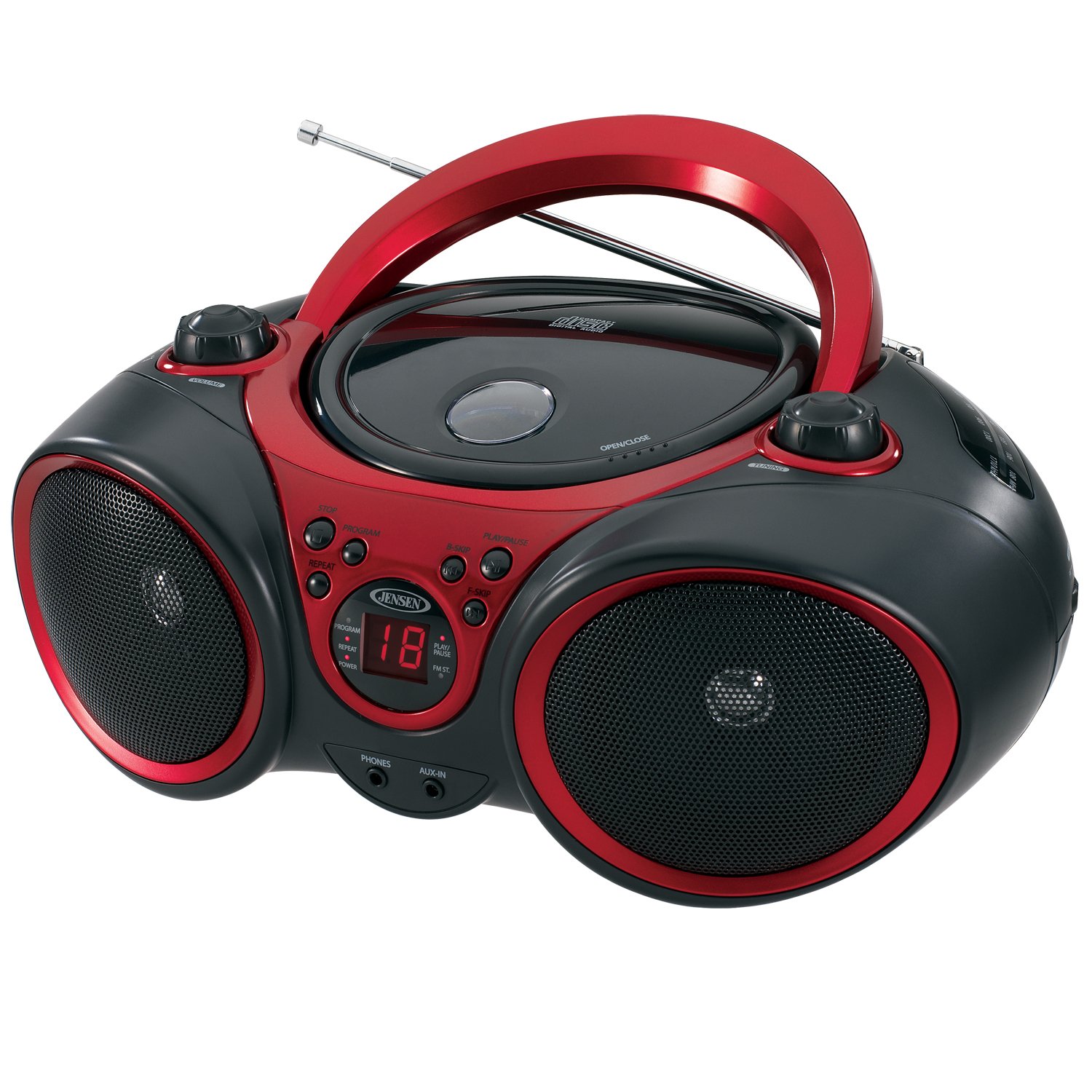 Foto 2 pulgar | Reproductor De Cd Estéreo Portátil Jensen Cd-490 Con Radio Am/fm - Venta Internacional.
