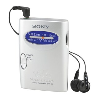Foto 1 | Radio Sony Srf59 Walkman Am/fm Plateada - Venta Internacional.