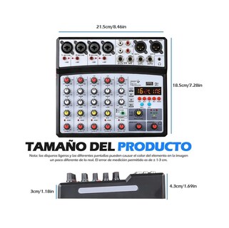 Foto 3 | Mezclador De Audio Bluetooth Sonido Eo Safe Imports Esi-529 Negro