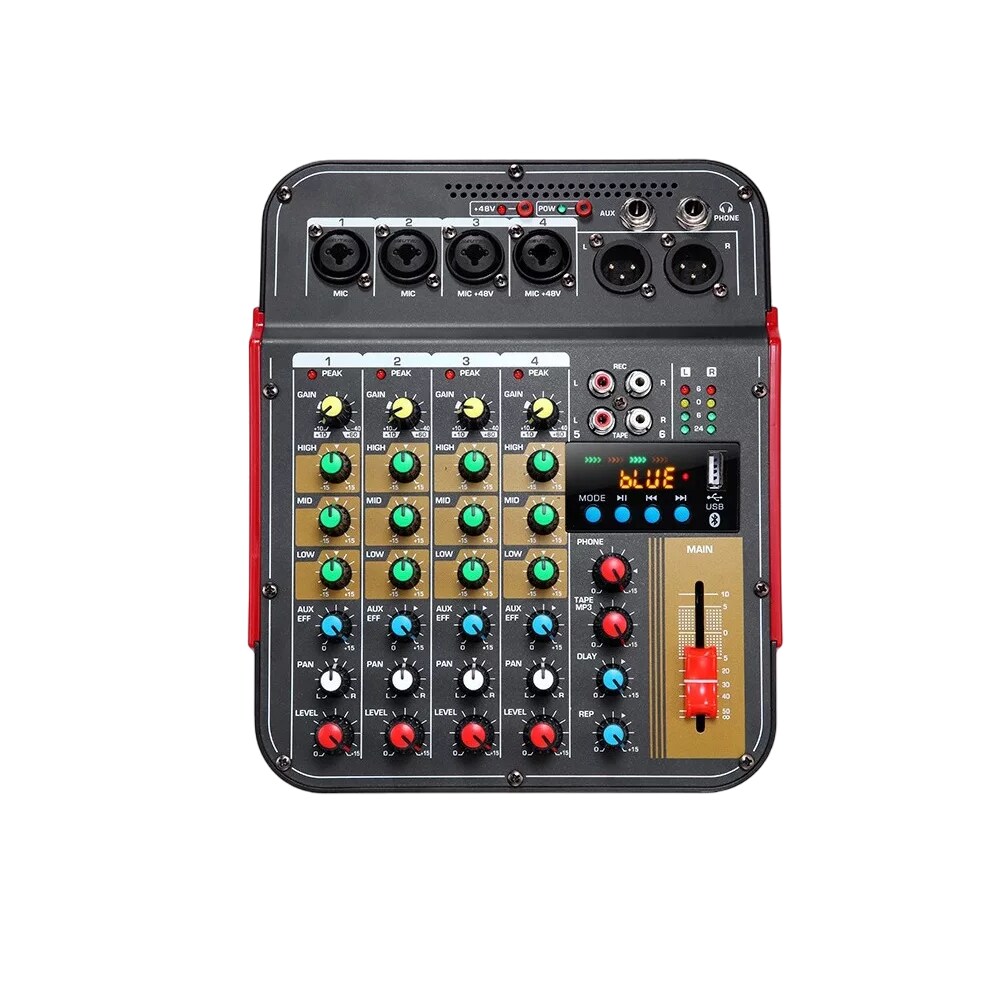 Mezclador de Audio Consola Bluetooth Usb Mixer de 6 Canales $1,429