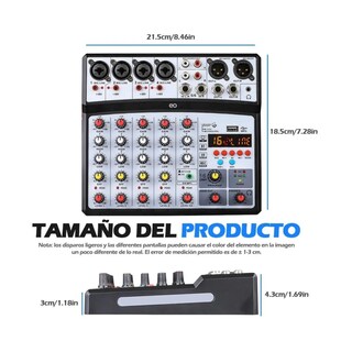 Foto 3 | Mezclador De Audio Bluetooth Sonido Eo Safe Imports Esi-2311-1 Negro