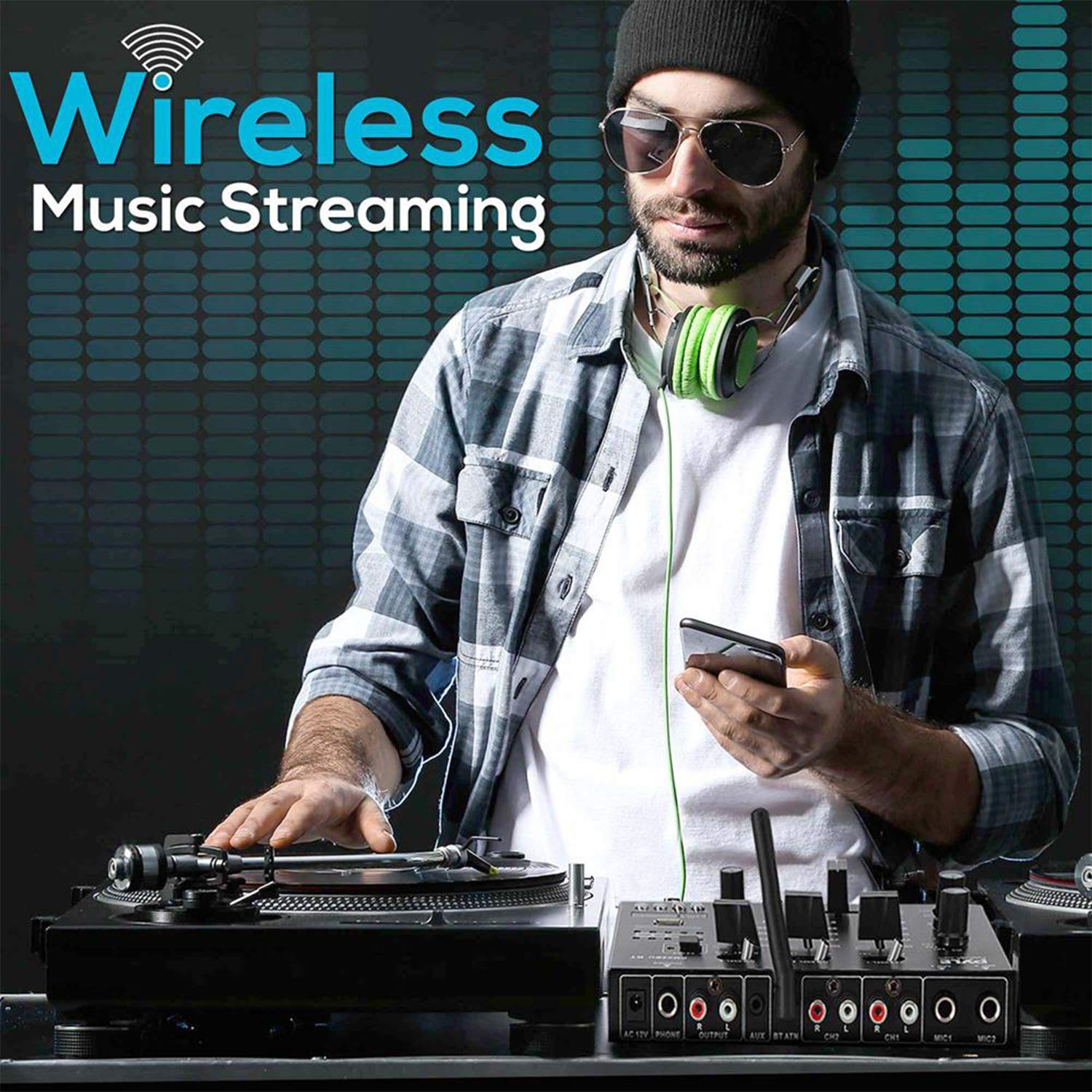 Foto 6 pulgar | Controlador De Mezcla De Sonido Para Dj Pyle Pmx8bu Bluetooth De 3 Canales - Venta Internacional.