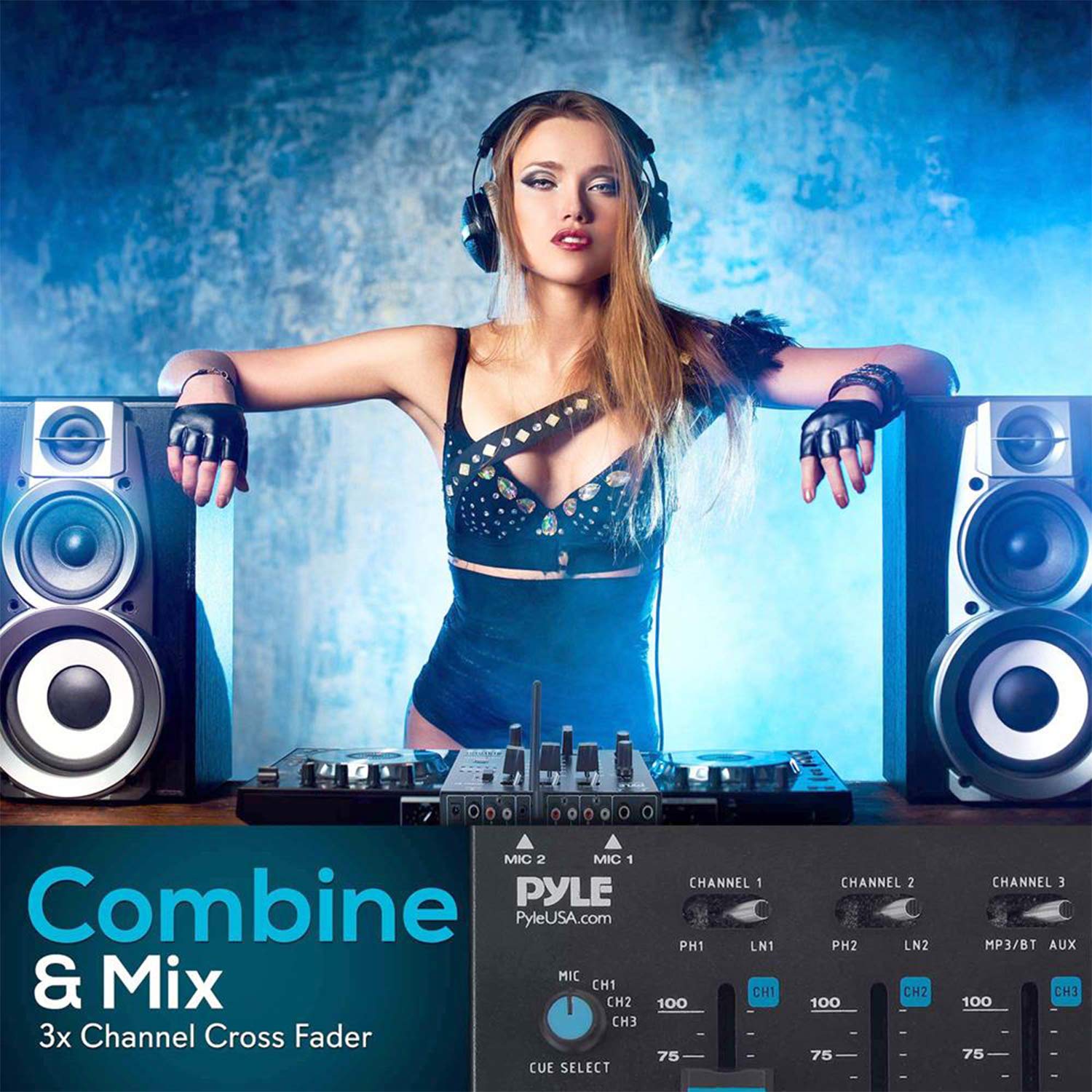 Foto 7 pulgar | Controlador De Mezcla De Sonido Para Dj Pyle Pmx8bu Bluetooth De 3 Canales - Venta Internacional.