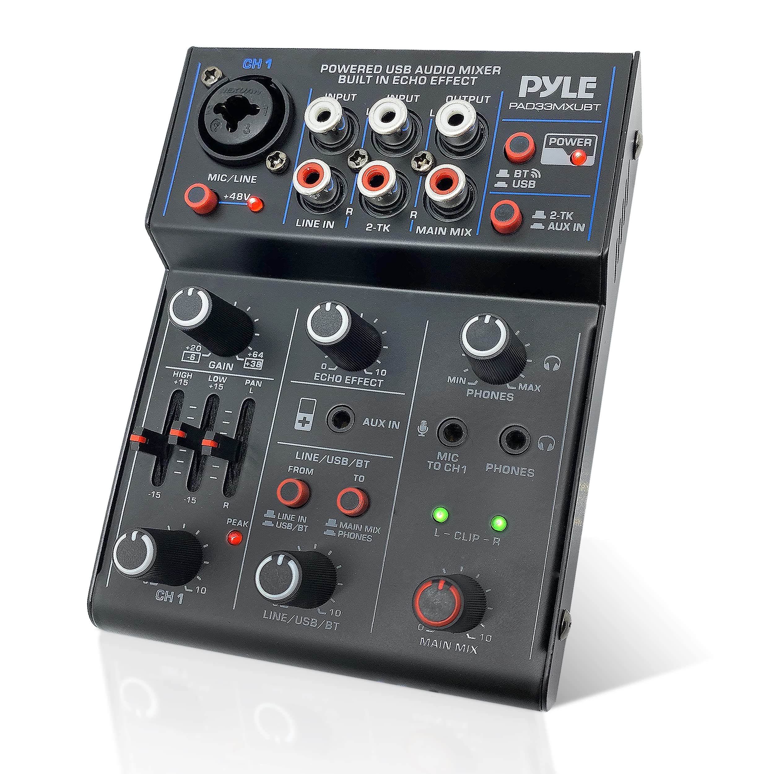 Foto 2 pulgar | Mezclador De Audio Inalámbrico Para Dj Pyle Pad33mxubt Bluetooth 5.0 - Venta Internacional.