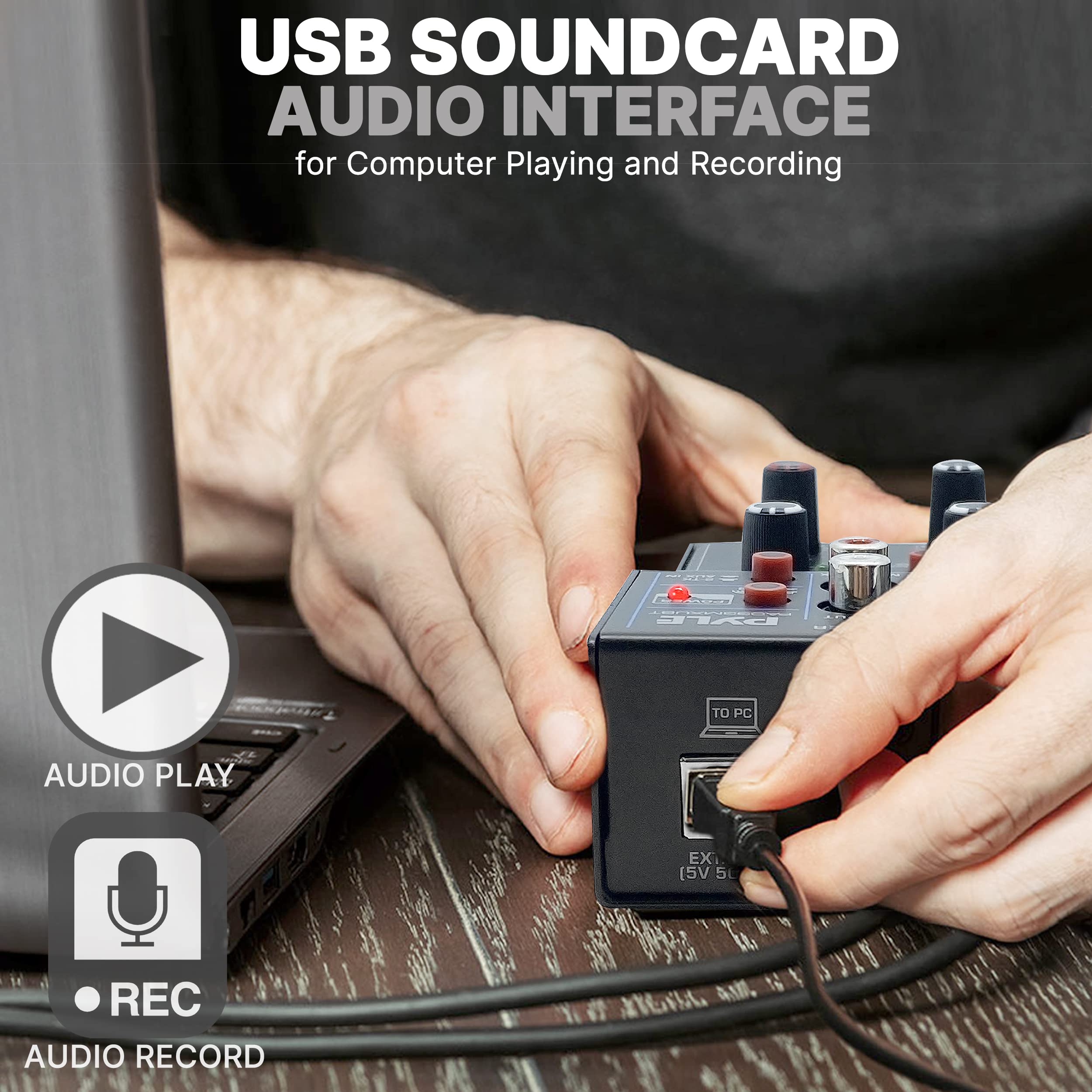 Foto 4 pulgar | Mezclador De Audio Inalámbrico Para Dj Pyle Pad33mxubt Bluetooth 5.0 - Venta Internacional.