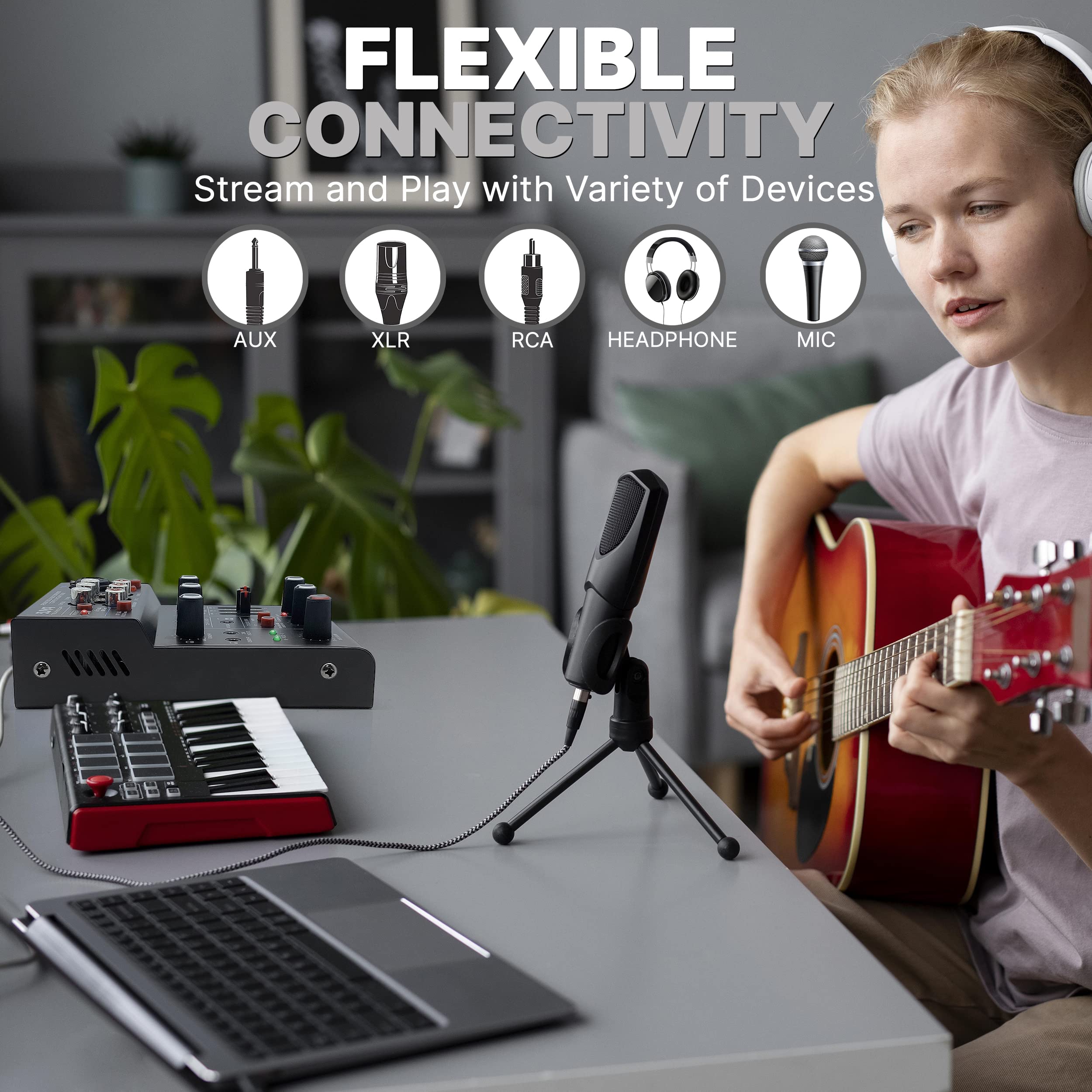 Foto 5 pulgar | Mezclador De Audio Inalámbrico Para Dj Pyle Pad33mxubt Bluetooth 5.0 - Venta Internacional.