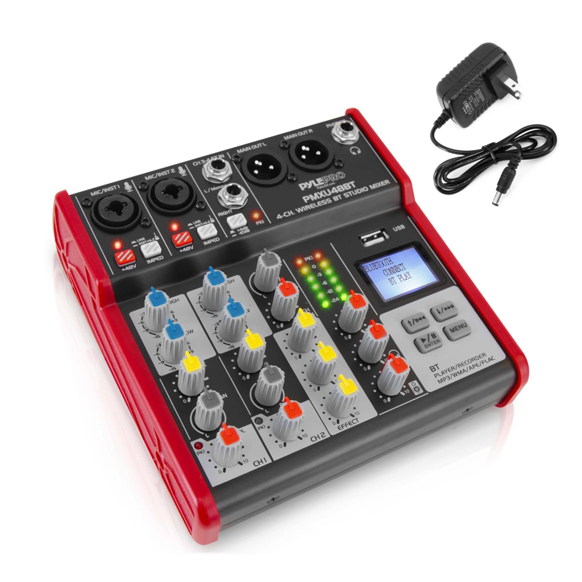 Placa Mezcladora De Sonido Pyle Studio De 4 Canales Bluetooth Con Usb - Venta Internacional.