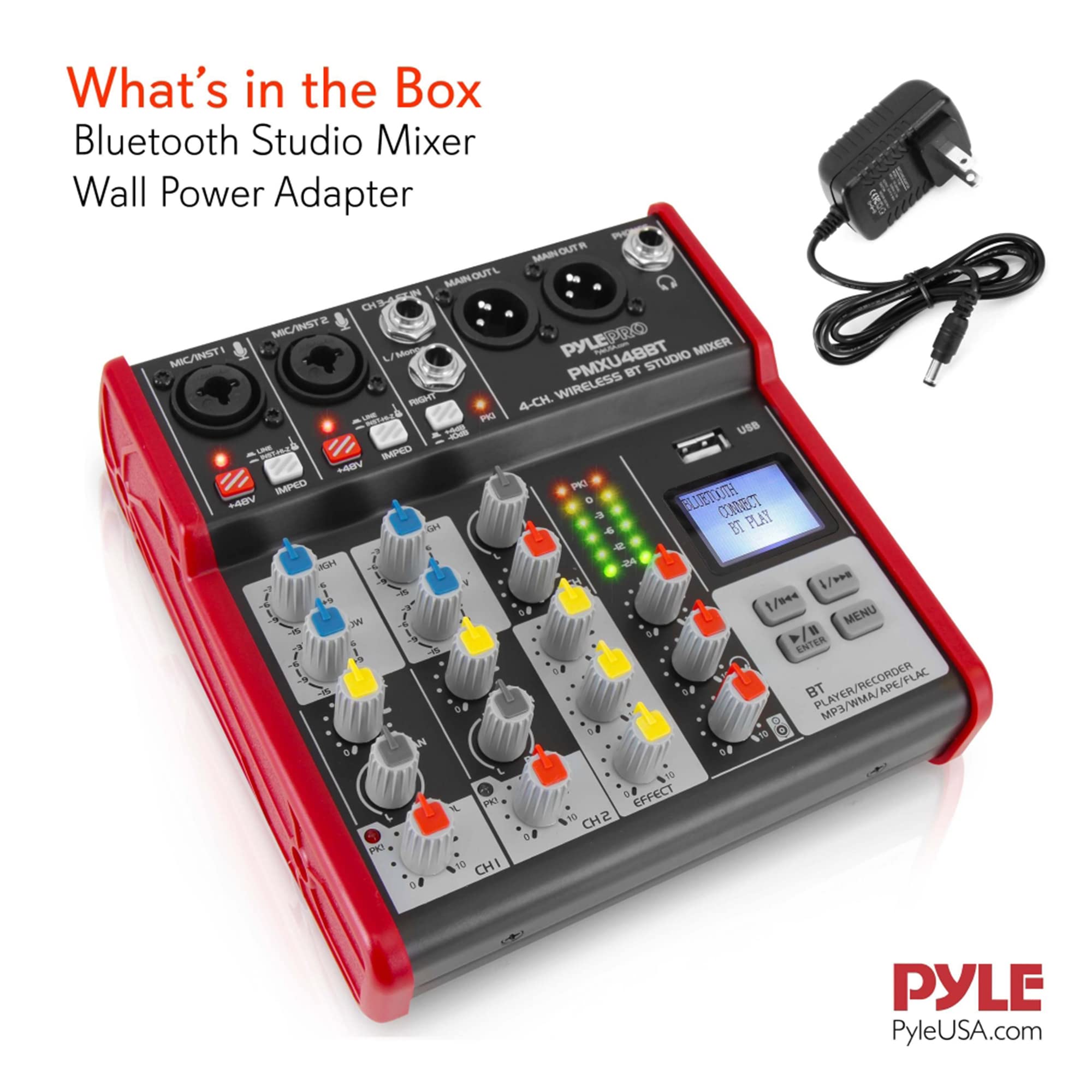 Foto 4 pulgar | Placa Mezcladora De Sonido Pyle Studio De 4 Canales Bluetooth Con Usb - Venta Internacional.