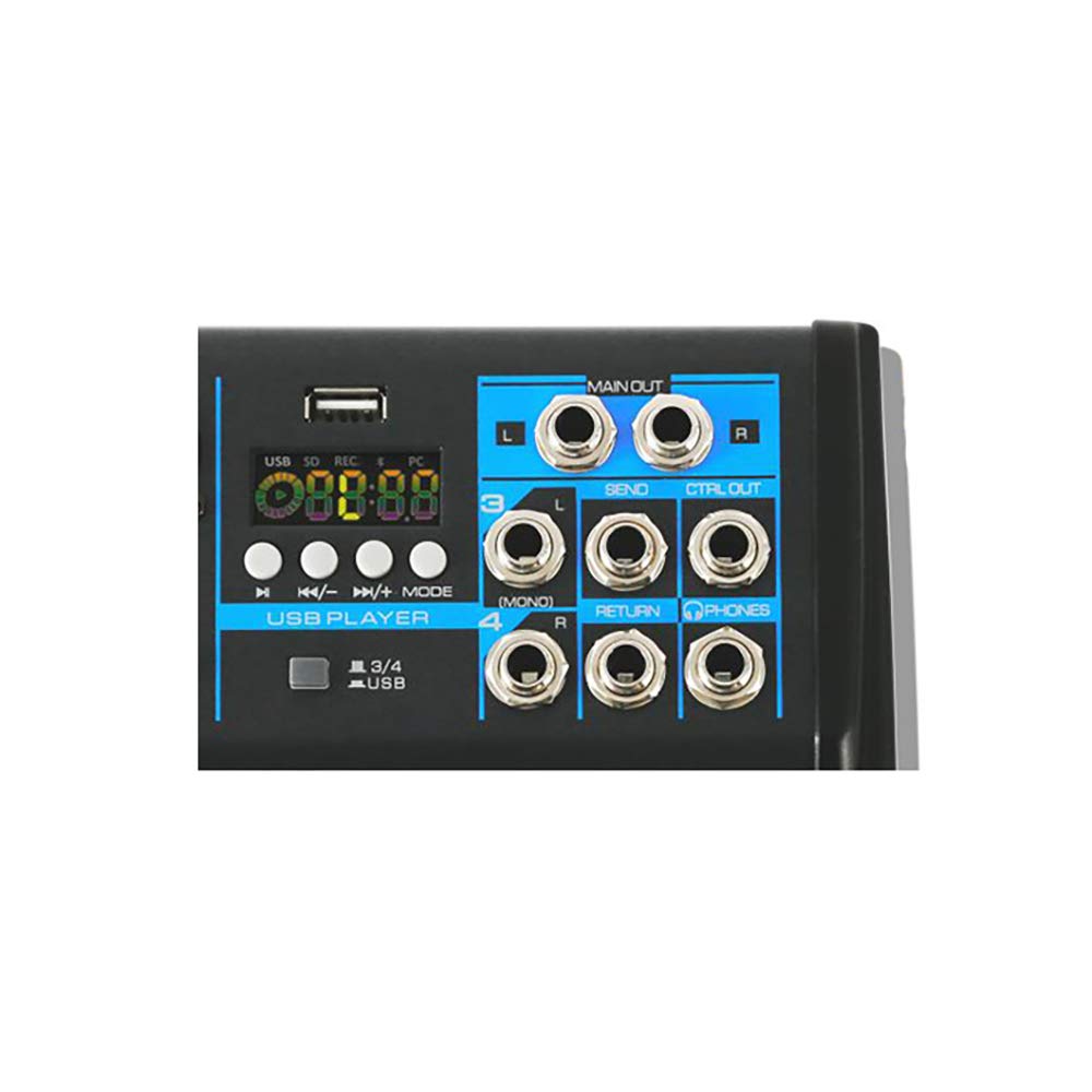 Foto 5 pulgar | Mezclador De Audio Pyle Pmxu43bt 4 Canales Usb Bluetooth Mp3 48v - Venta Internacional.