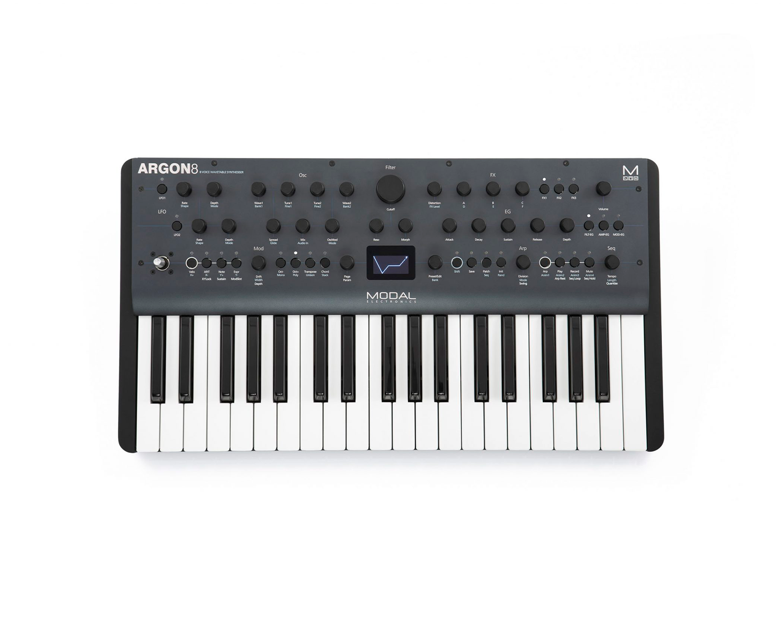Sintetizador Polifónico De 8 Voz 37 Teclas Modal Electronics Argon8 Color Negro