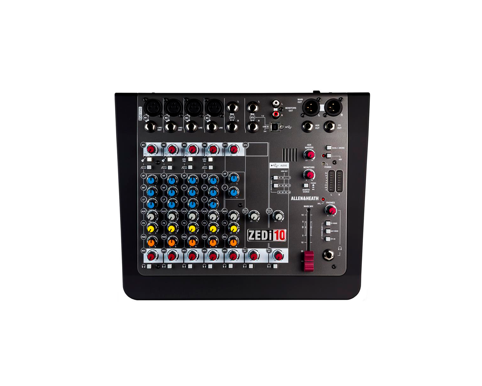 Mezcladora de 4 Canales más 2 Entradas Estéreo con Efecto Allen & Heath Zedi-10 color Negro