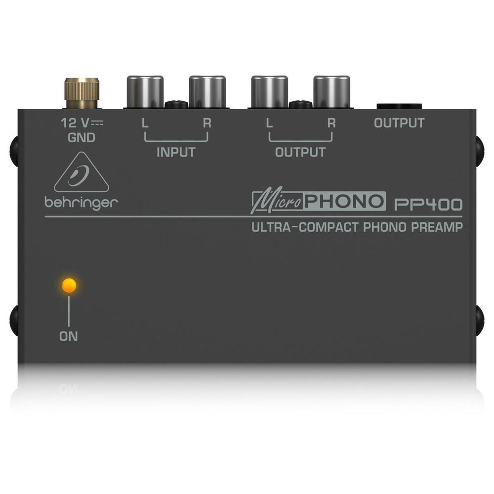 Preamplificador Phono de Señal a Linea Behringer Pp400 color Negro