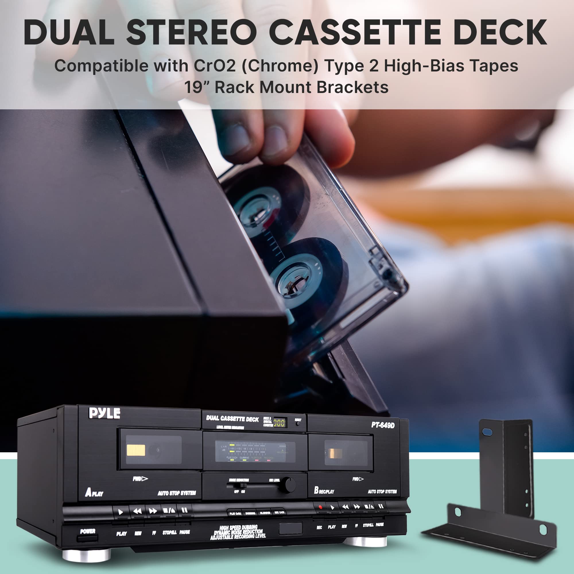 Foto 5 pulgar | Grabadora De Música Pyleusa Con Doble Casete, 110 V/220 V - Venta Internacional.