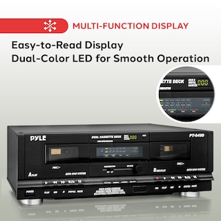 Foto 5 | Reproductor Multimedia Digital Con Doble Casete Pyle Home 110 V/220 V - Venta Internacional.