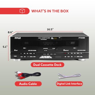 Foto 6 | Reproductor Multimedia Digital Con Doble Casete Pyle Home 110 V/220 V - Venta Internacional.