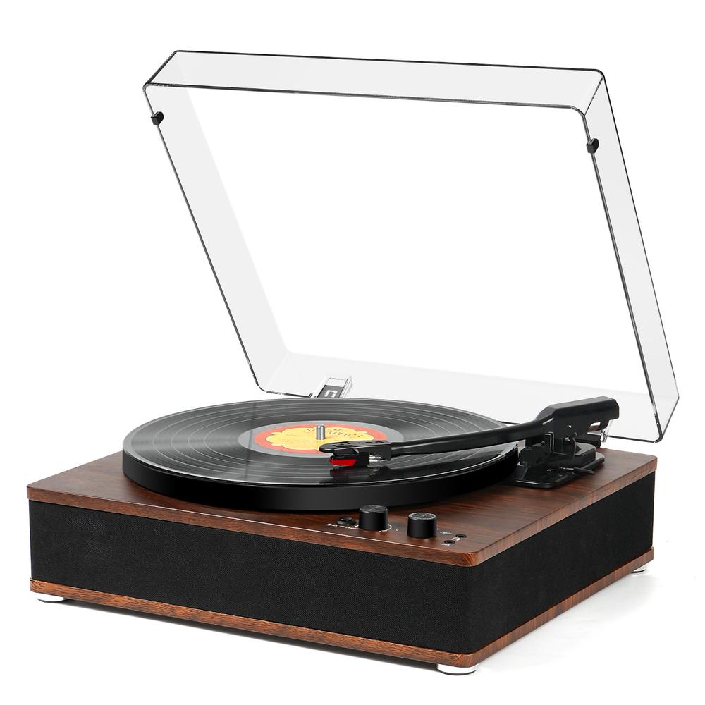 Foto 4 pulgar | Tocadiscos Bluetooth Y Usb Retro Caoba Bonn