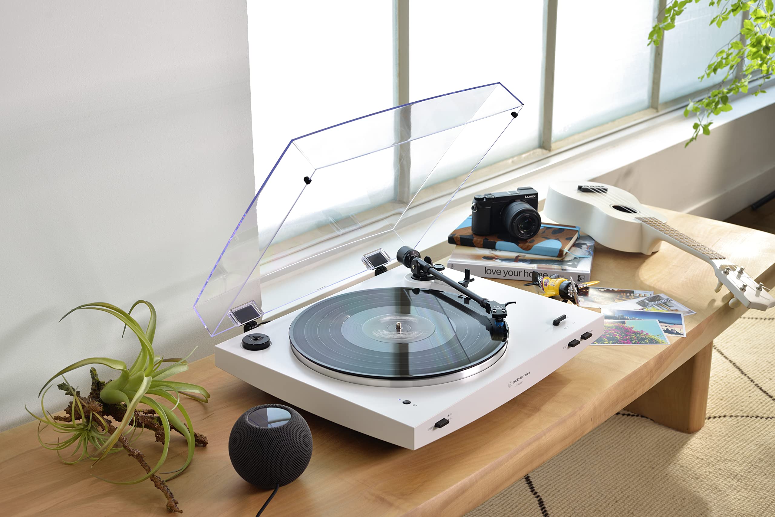 Foto 6 pulgar | Tocadiscos Audio-technica At-lp3xbt Inalámbrico Con Transmisión Por Correa Blanca - Venta Internacional.