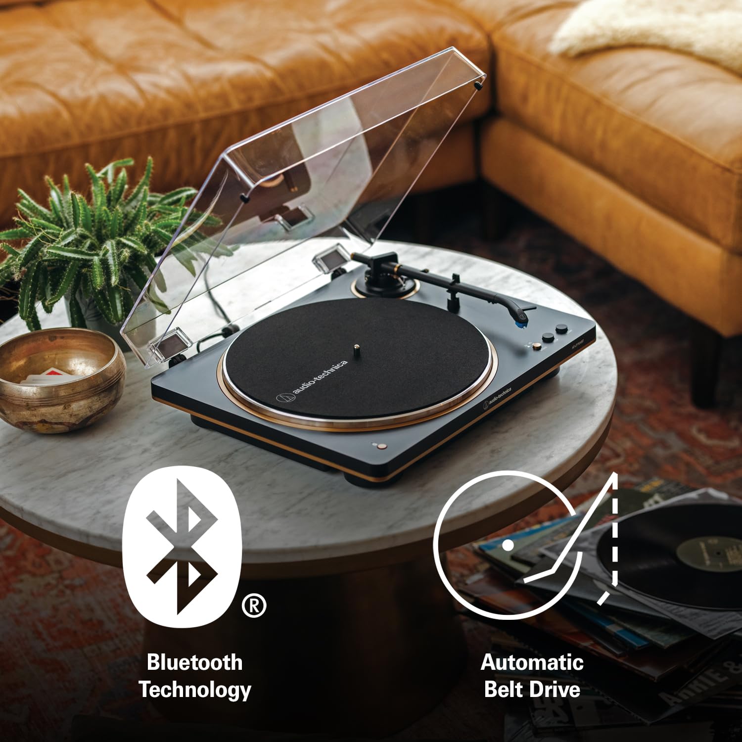 Foto 6 | Tocadiscos Inalámbrico Audio-technica At-lp70xbt-bs Negro/plateado - Venta Internacional.