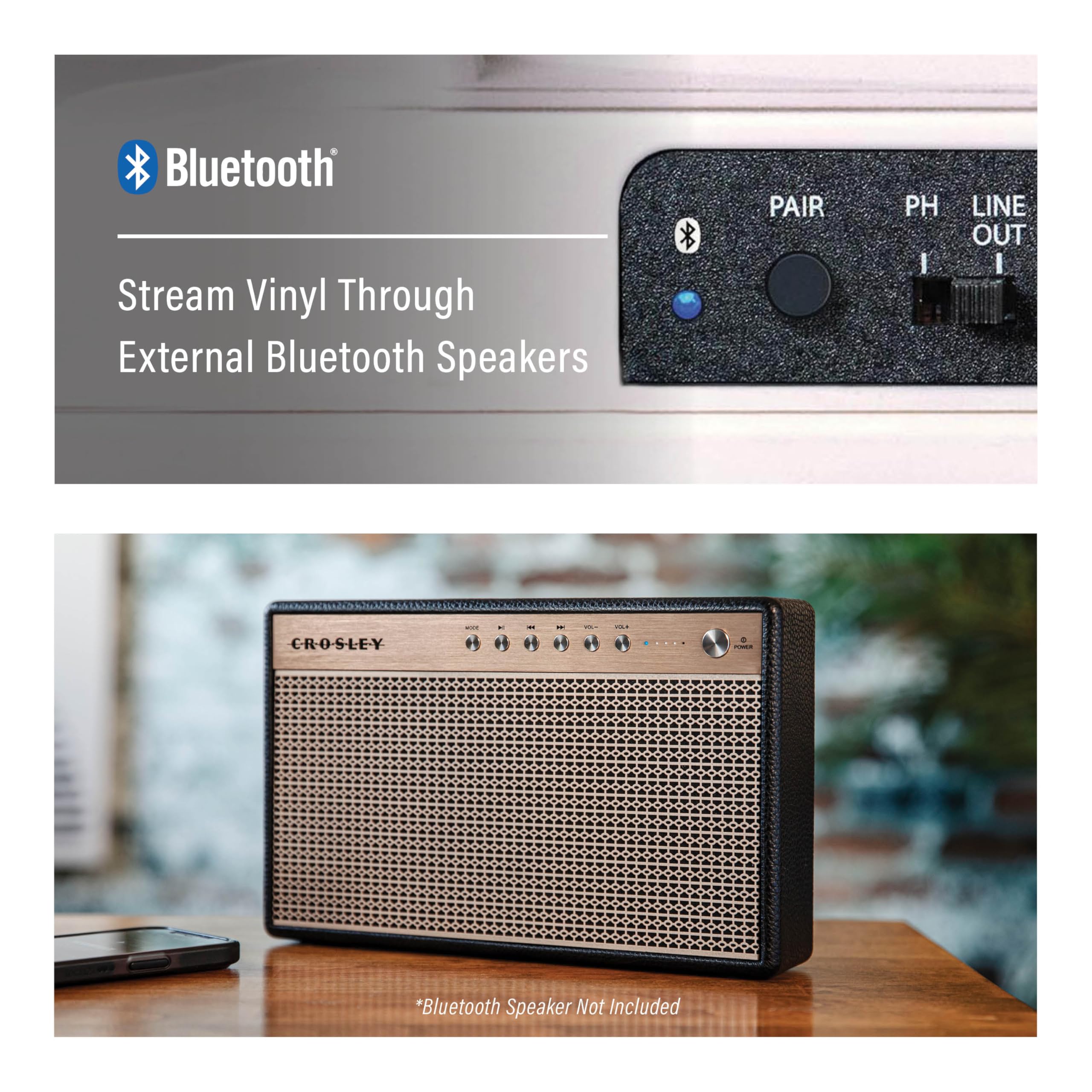Foto 8 pulgar | Tocadiscos Crosley T400d-wh Bluetooth De 2 Velocidades Blanco - Venta Internacional.
