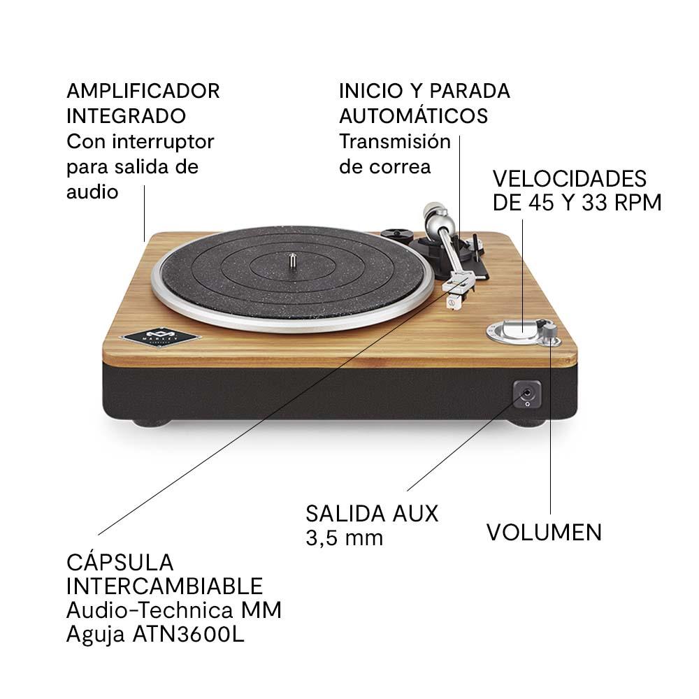 Foto 8 pulgar | Tornamesa Stir It Up Wireless Signature Black The House Of Marley 45 Y 33 Rpm