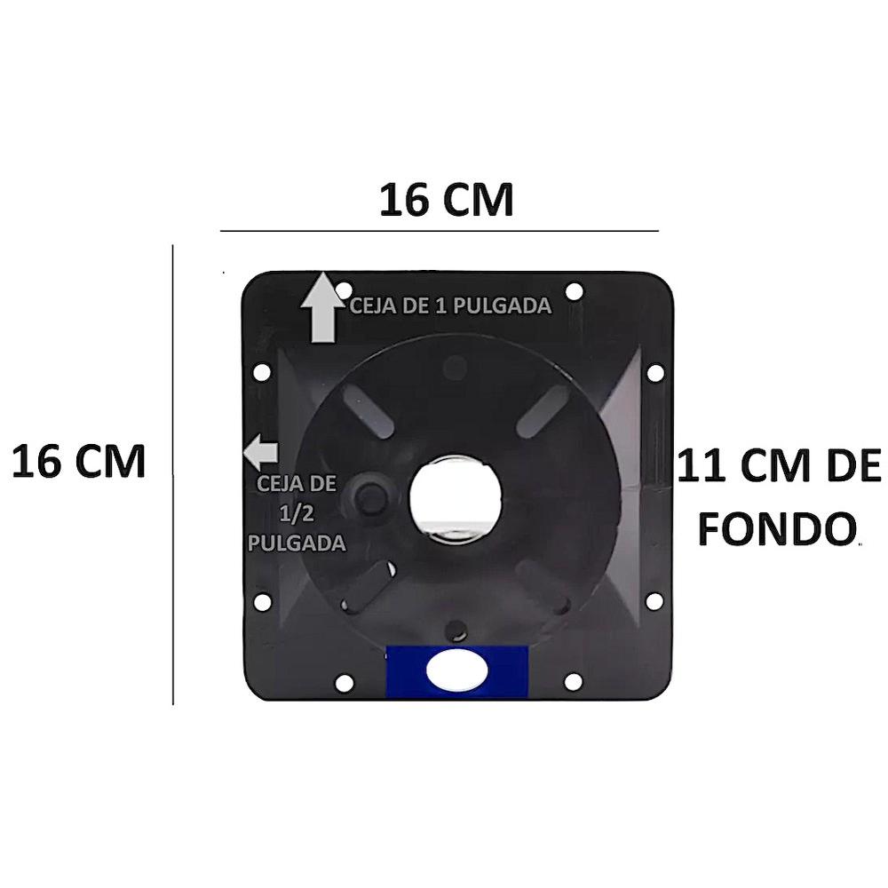 Foto 4 | Difusor Trompeta Cuadrada 16 x 16 x 11 cm para Driver
