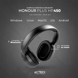 Foto 3 | Audífonos de Diadema Acteck AC-935364 color Negro Micrófono Integrado