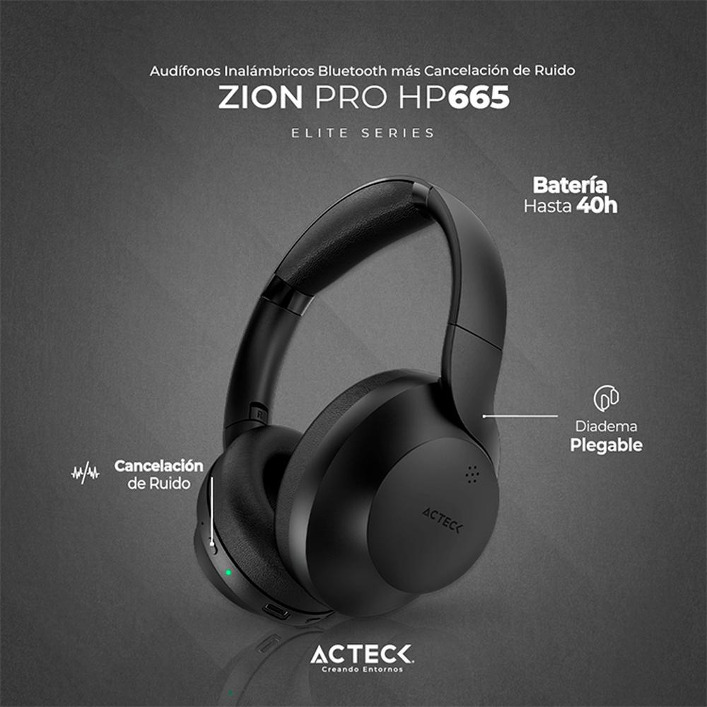 Foto 3 pulgar | Audífonos Inalámbricos de Diadema Acteck AC-935340 color Negro HP665 Plegables
