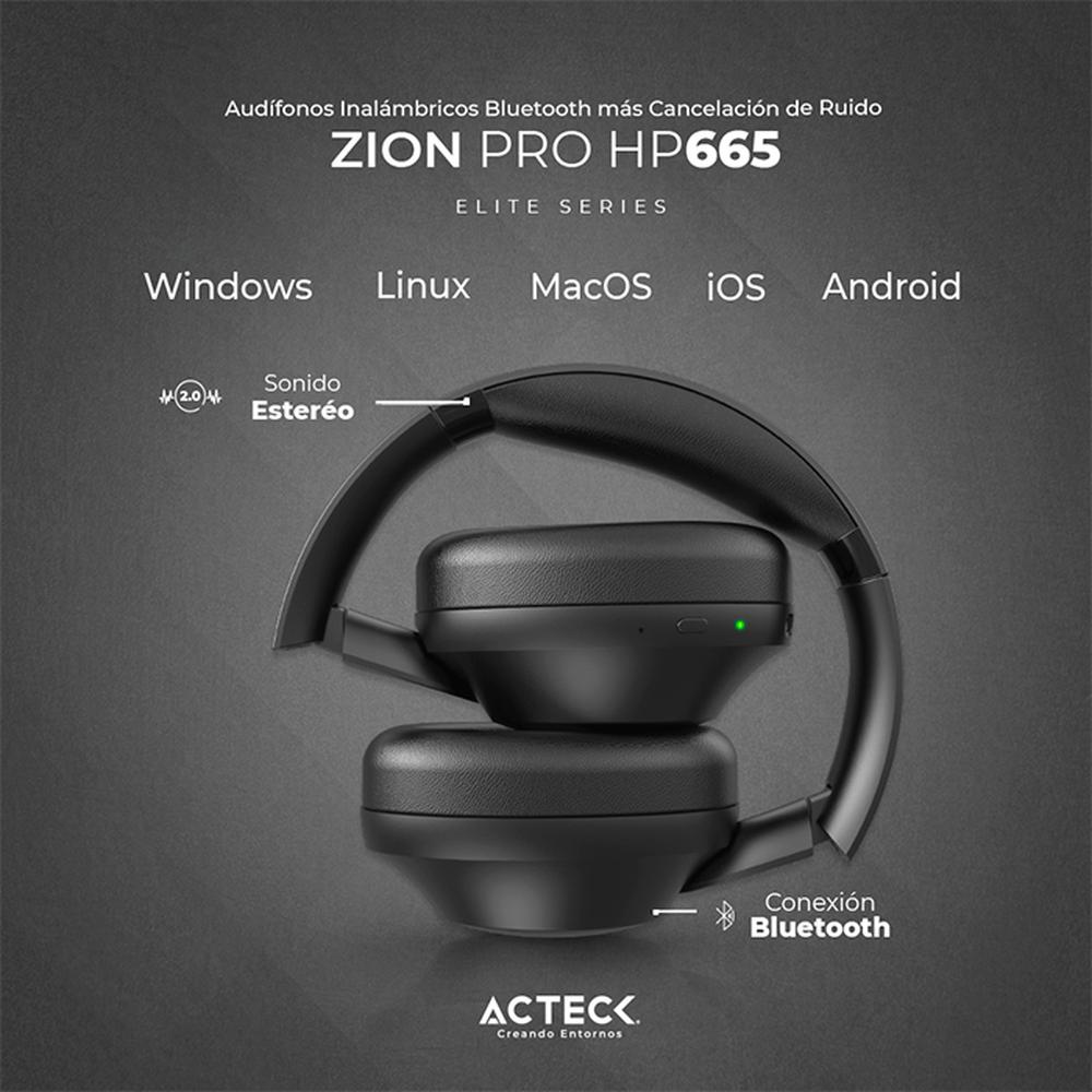 Foto 3 | Audífonos Inalámbricos de Diadema Acteck AC-935340 color Negro HP665 Plegables