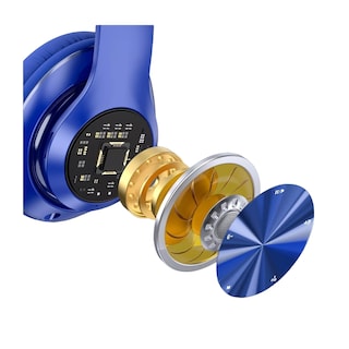 Foto 4 | Audífonos de Diadema Belug Inalámbricos Bluetooth color Azul