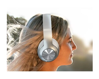 Foto 4 | Audífonos de Diadema Belug Inalámbricos Bluetooth color Plata
