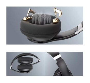 Foto 5 | Audífonos de Diadema Belug Inalámbricos Bluetooth color Negro