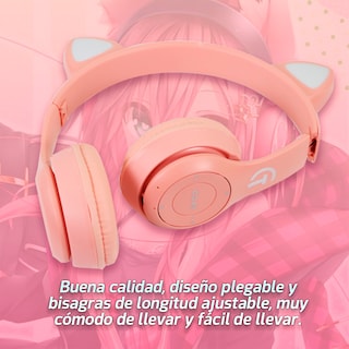 Foto 2 | Diadema Audífonos Starket SK-2004 color Rosa Orejas de Gato Bluetooth