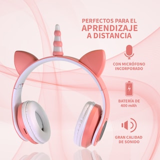 Foto 3 | Audífonos Bluetooth Unicornio Luz Rgb Starket Sk-2001