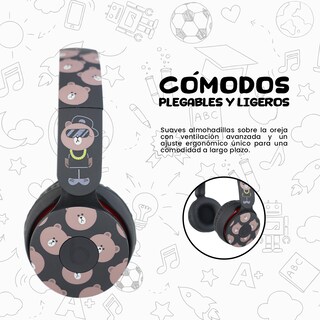 Foto 4 | Audífonos Diadema Starket Sk-2005-o Oso Line Friends