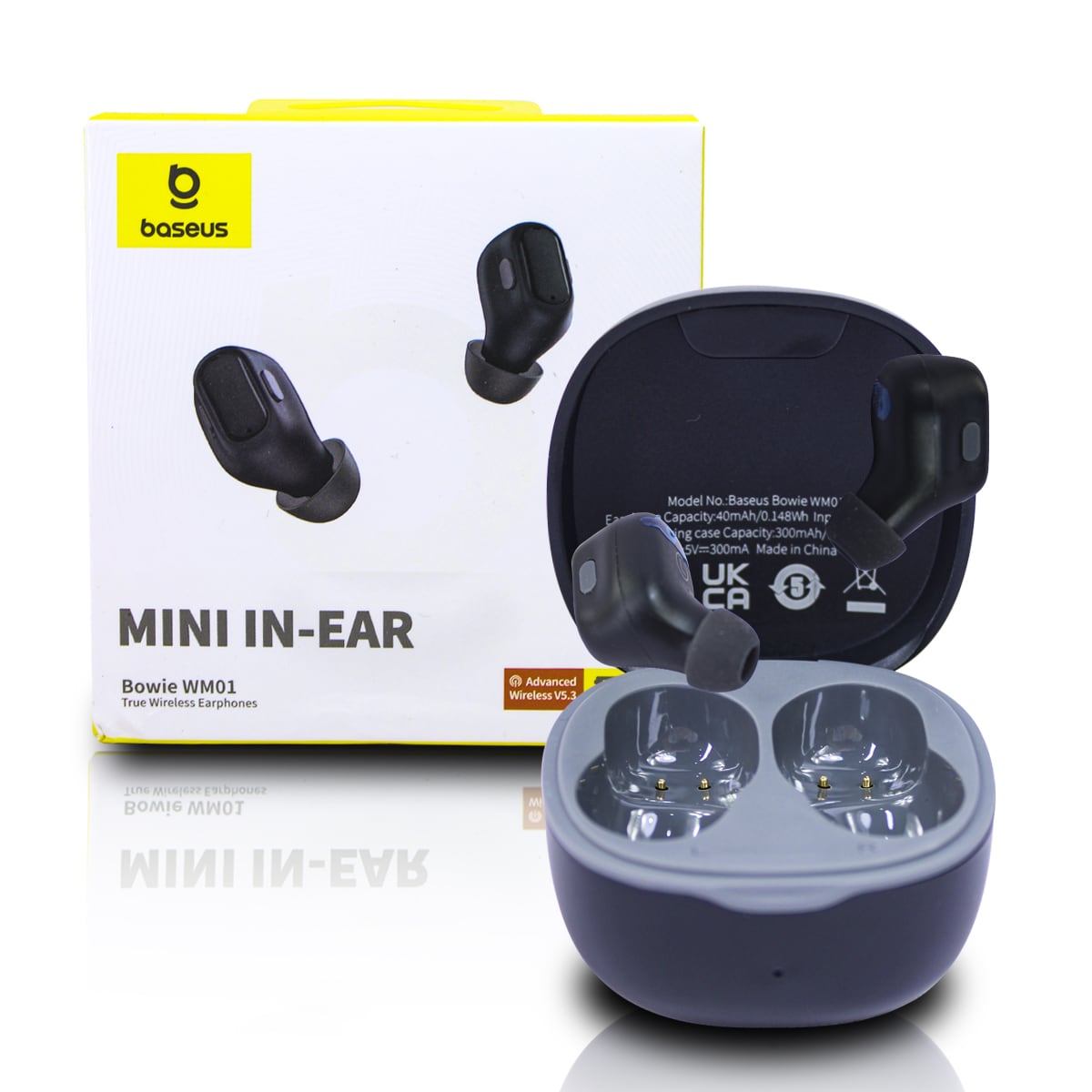 Auriculares Bluetooth Baseus Bowie Wm01 Negro $299