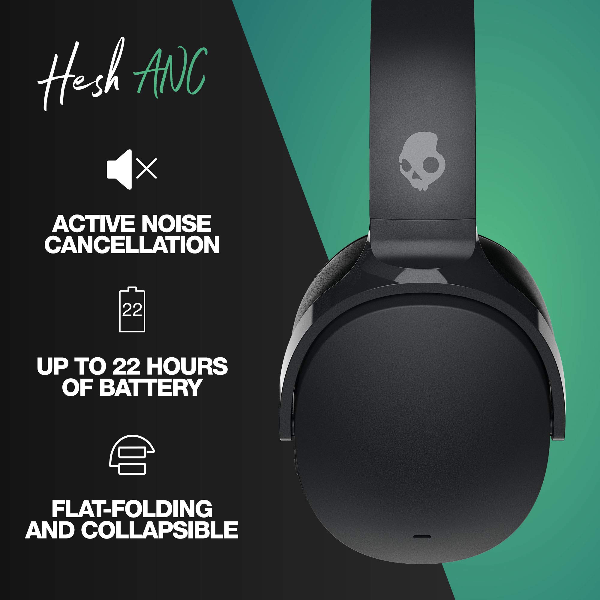 Foto 4 pulgar | Auriculares Skullcandy Hesh Anc Negros Descatalogados - Venta Internacional