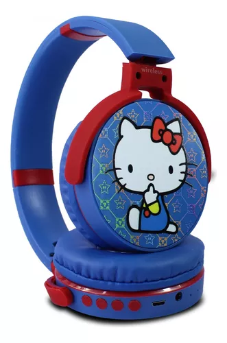 Foto 3 pulgar | Audífonos de Diadema Playbox Hello Kity 808M con Bluetooth