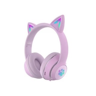 Foto 1 | Auriculares Inalámbricos Bluetooth con Luz Led Púrpura - Venta Internacional