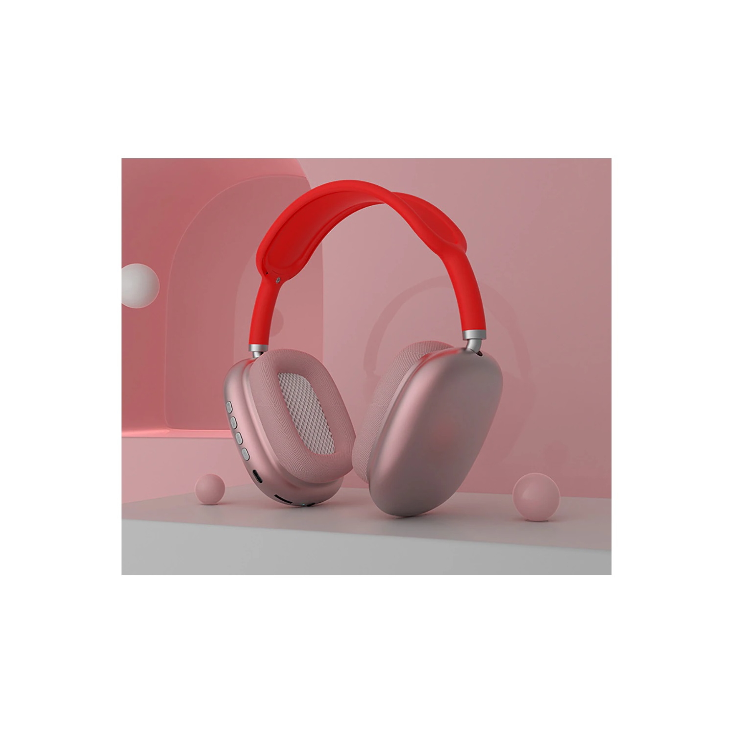 Foto 6 pulgar | Auriculares Inalámbricos Bluetooth Premium P9 Rojos - Venta Internacional