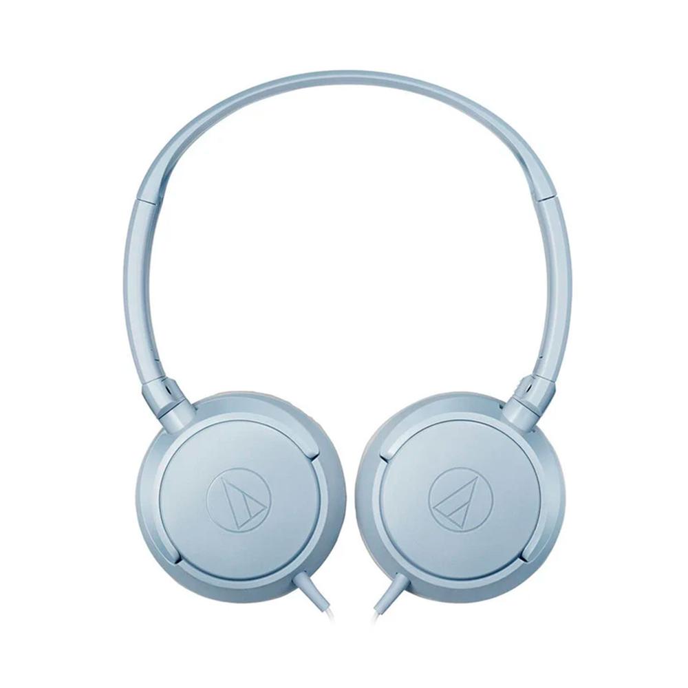 Audífonos On-ear Audio Technica Ath-s120c-gy Color Azul Acero Con Conector Usb-c