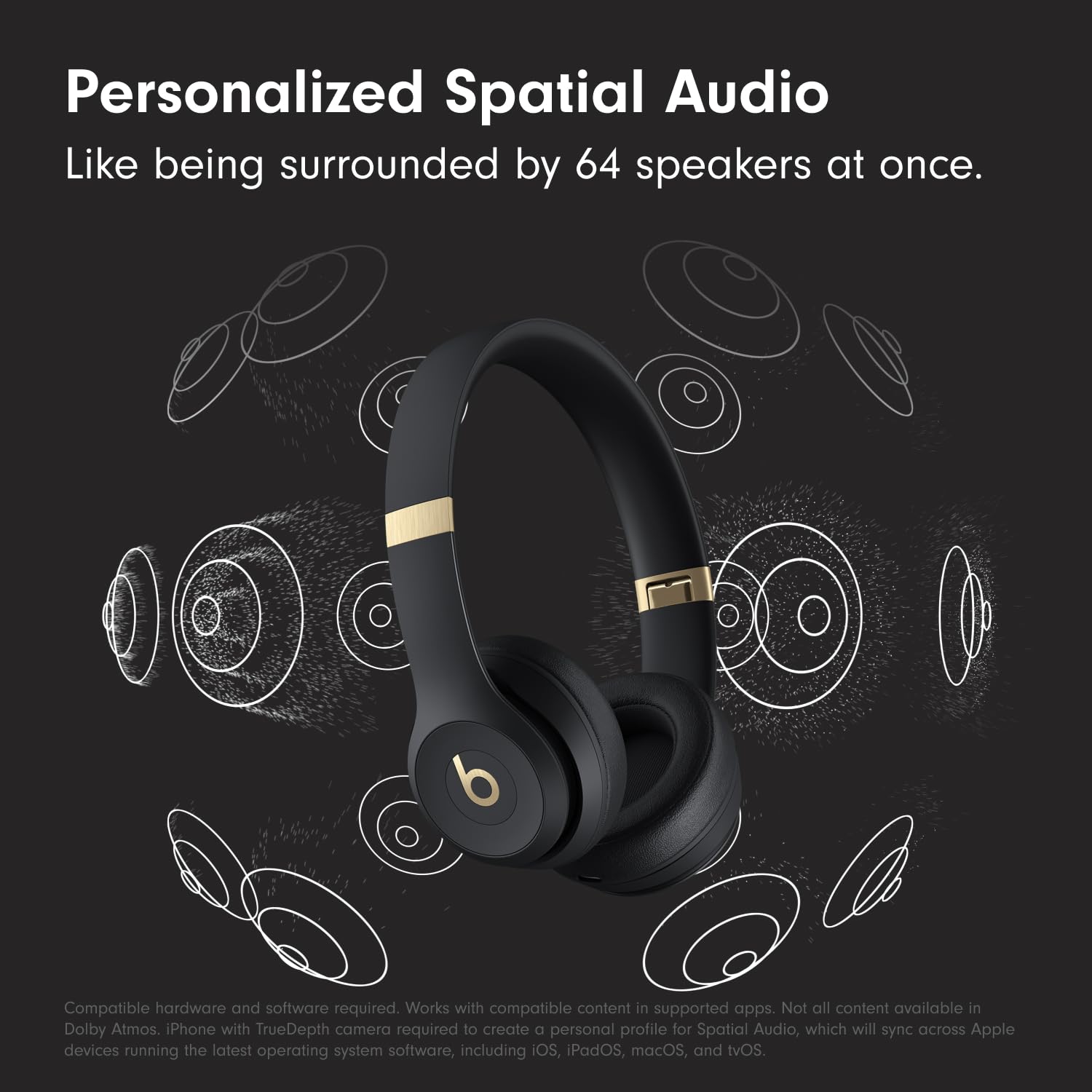 Foto 3 pulgar | Auriculares Inalámbricos Bluetooth Beats Solo 4 Negros - Venta Internacional