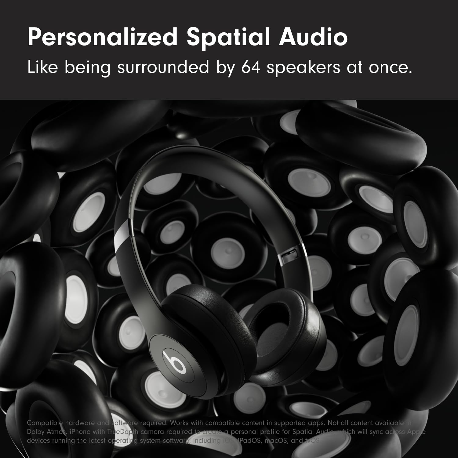 Foto 2 | Auriculares Inalámbricos Bluetooth Beats Solo 4 Negro Mate - Venta Internacional