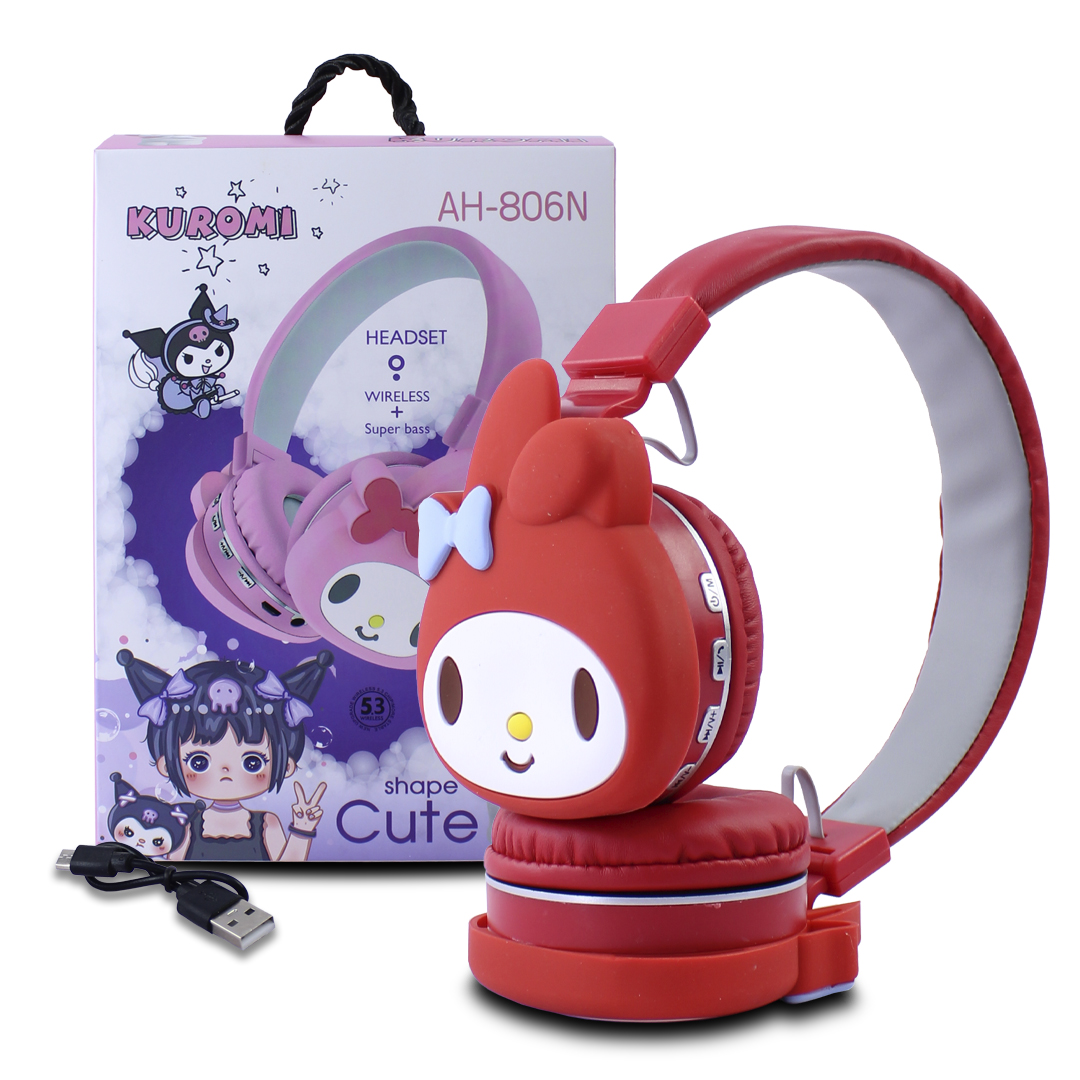 Audífonos Diadema Bluetooth My Melody Sanrio Inalámbrico Plegable