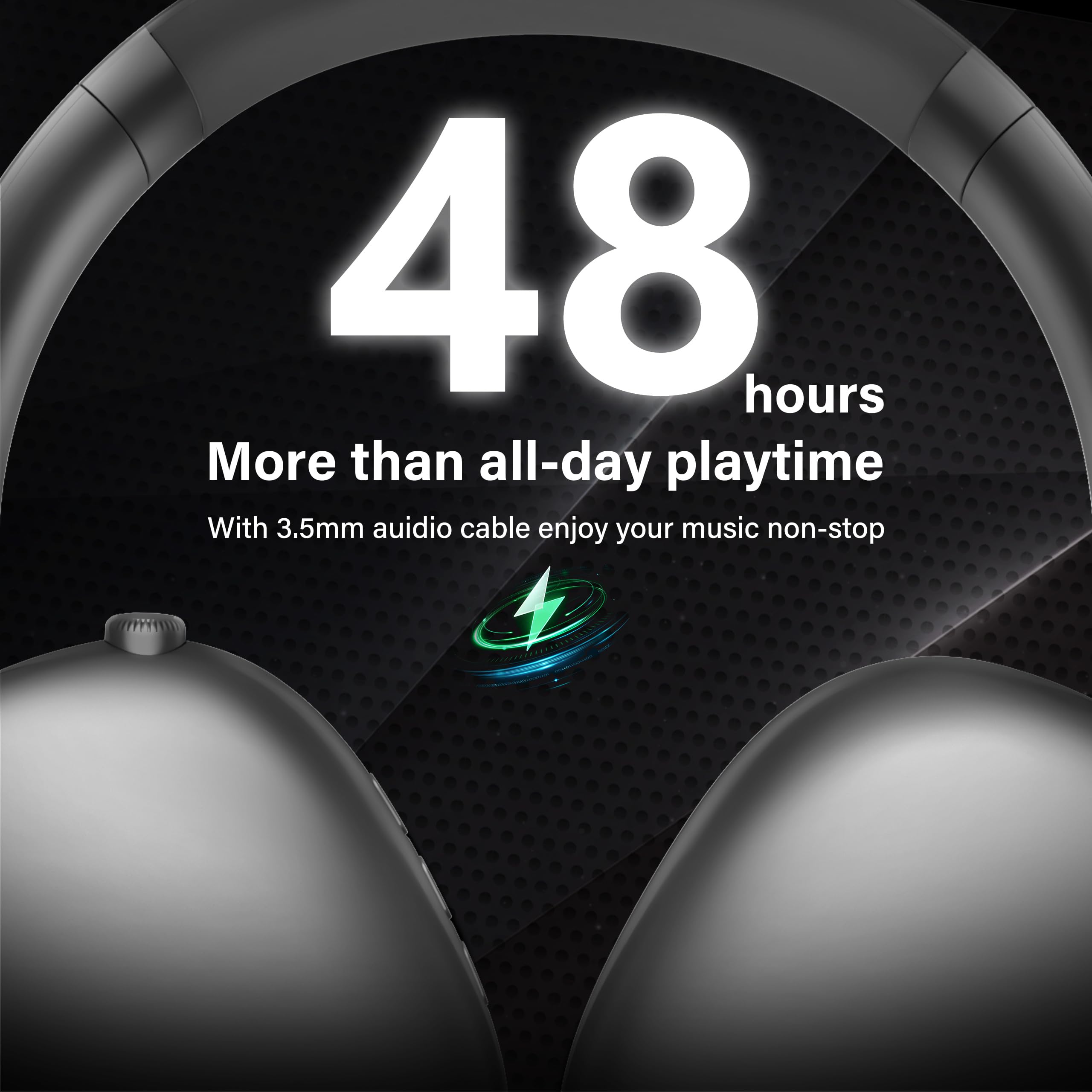 Foto 5 | Auriculares Supraaurales Inalámbricos Wentronic Y01 con Micrófono 48h Gris - Venta Internacional